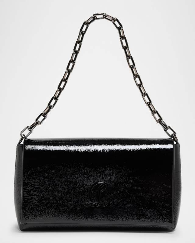 Loubi54 Large Flap Shoulder Bag in Naplak Leather